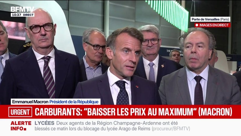 Colère lycéenne: Emmanuel Macron affirme que la mobilisation doit se faire "dans le calme, dans l'ordre"