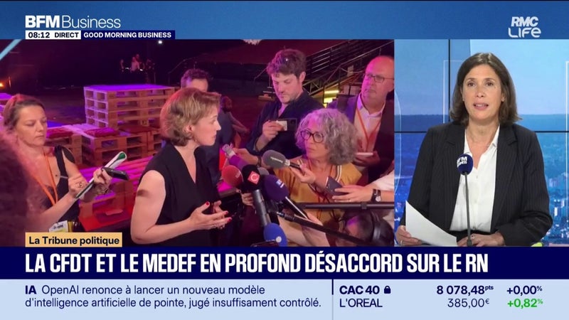 La CFDT et le Medef en profond désaccord sur le RN