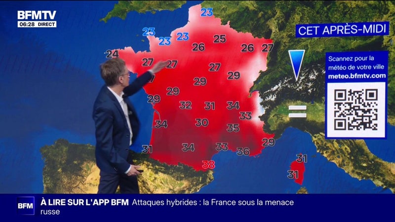 De fortes chaleurs attendues dans le sud-est du pays ce samedi, 7 départements placés en vigilance orange canicule