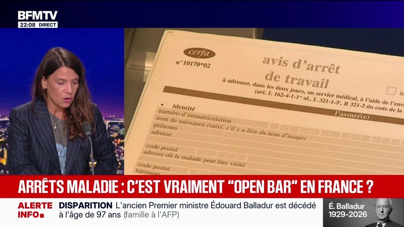 Arrêts maladie : c'est vraiment "open bar" en France ? - 31/08