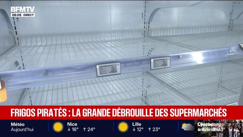 "On ne re-remplira les rayons que quand on sera sûr que le problème est résolu": les frigos des magasins toujours vides après les cyberattaques