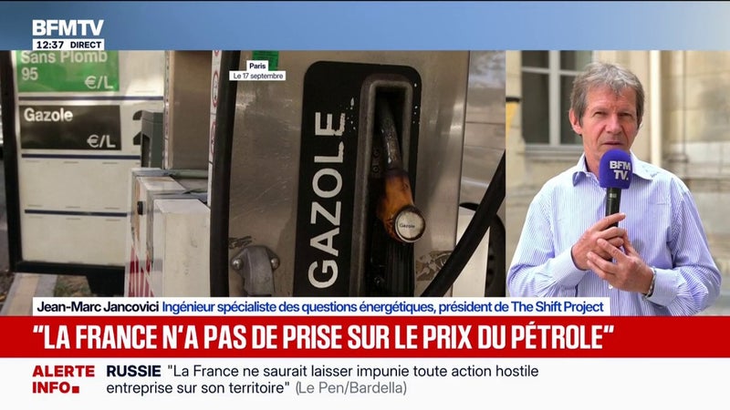 Aides sur les carburants: "Ça profite autant aux gens qui n'ont pas de problèmes de fin de mois qu'aux autres, et ça vide les caisses de l'État", explique Jean-Marc Jancovici, ingénieur et spécialiste des questions énergétiques