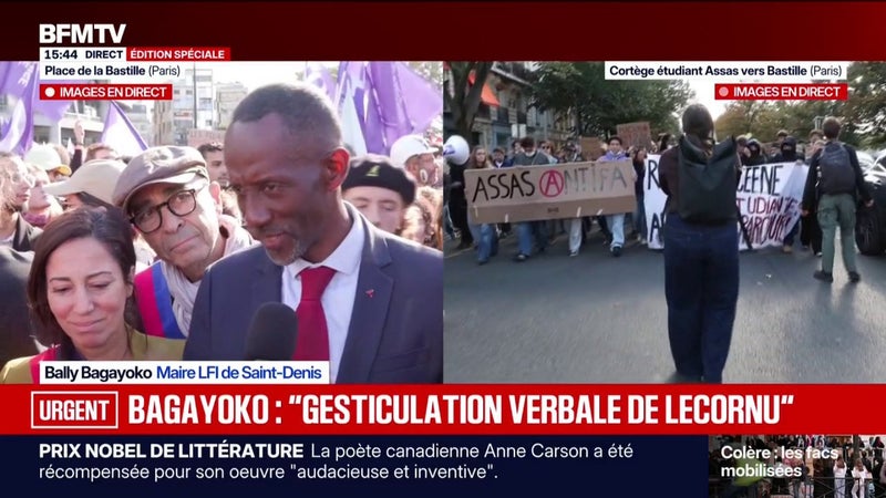 Le maire de Saint-Denis, Bally Bagayoko, estime que le Premier ministre a fait "de la gesticulation verbale" et "n'a rien compris sur l'urgence d'agir", au lendemain de la prise de parole de Sébastien Lecornu