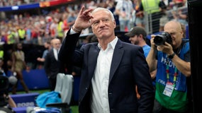 Didier Deschamps avec l'équipe de France à la Coupe du monde le 14 juillet 2026
