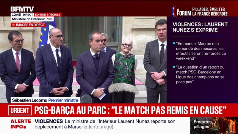 Violences du 17 octobre: "Il n'y a pas eu de personne tuée, c'est un miracle que le bilan ne soit pas plus lourd", estime Sébastien Lecornu