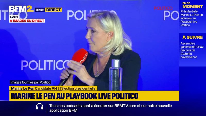 Russie: "Nous ne sommes pas en guerre", assure Marine Le Pen
