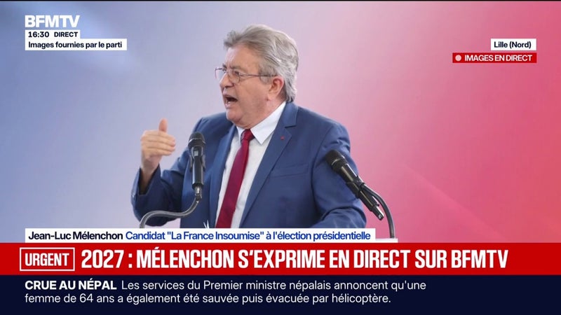 "Il faut bloquer les prix en urgence", lance Jean-Luc Mélenchon, candidat de La France insoumise à l'élection présidentielle