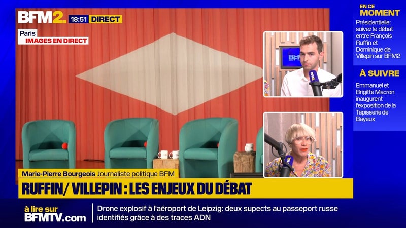 Présidentielle 2027: les enjeux du débat entre François Ruffin et Dominique de Villepin