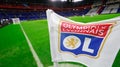 Le Groupama Stadium avant un match de Ligue des champions féminine, le 8 octobre 2024