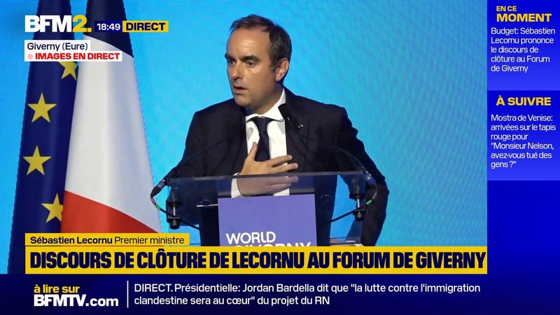 Budget: "C'est quand on propose des choix courageux sur le présent qu'on a une pression politique de censure", assure Sébastien Lecornu