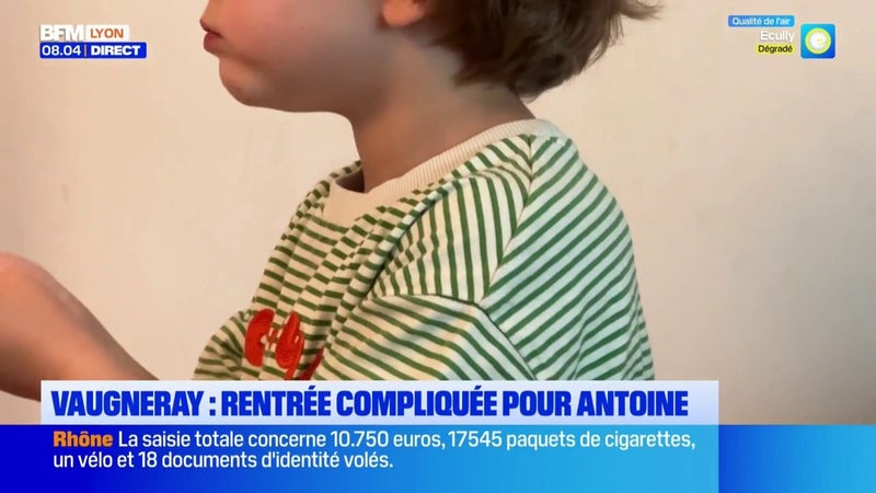 Une rentrée compliquée pour Antoine 4 ans au Vaugneray