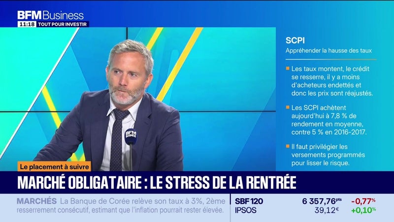 Le placement à suivre : Jonathan Dhiver - Marché obligataire, le stress de la rentrée - 27/08