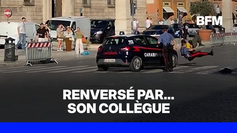 Italie: une voiture de police renverse un collègue occupé à bloquer un homme