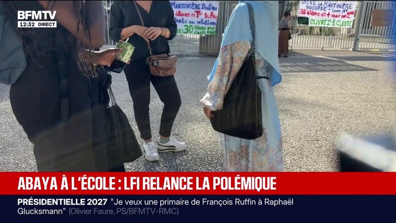 Interdiction de l'abaya à l'école: la classe politique divisée après l'annonce de LFI de vouloir abroger la mesure