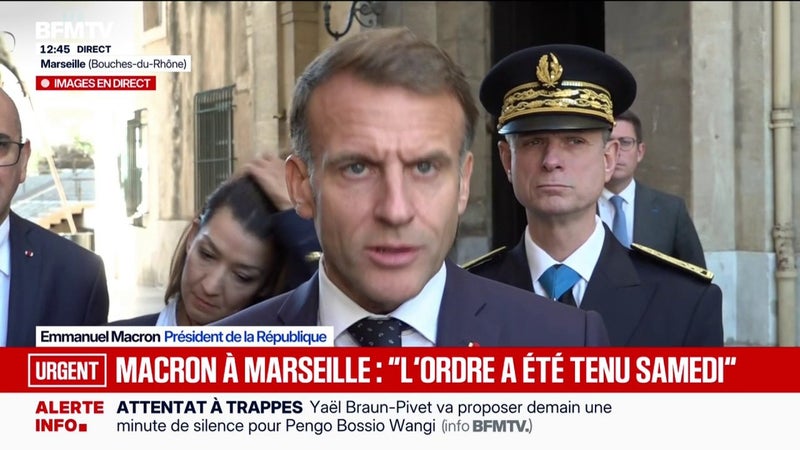 Manifestations du 24 octobre: "L'organisation et l'anticipation ont été là", estime Emmanuel Macron