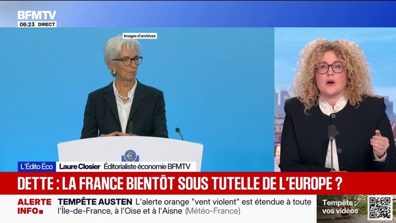 L'ÉDITO ÉCO - Dette française: la Banque centrale européenne peut-elle (et va-t-elle) intervenir pour sauver la France?