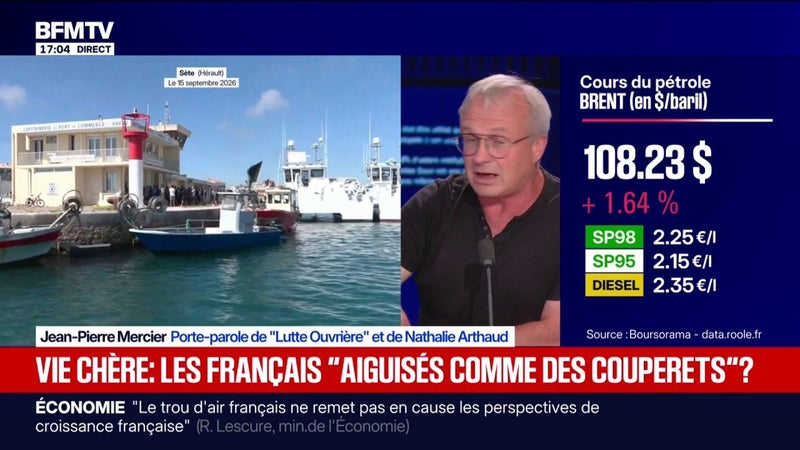 Hausse des carburants: "La colère doit s'exprimer", assure Jean-Pierre Mercier, porte-parole "Lutte Ouvrière"