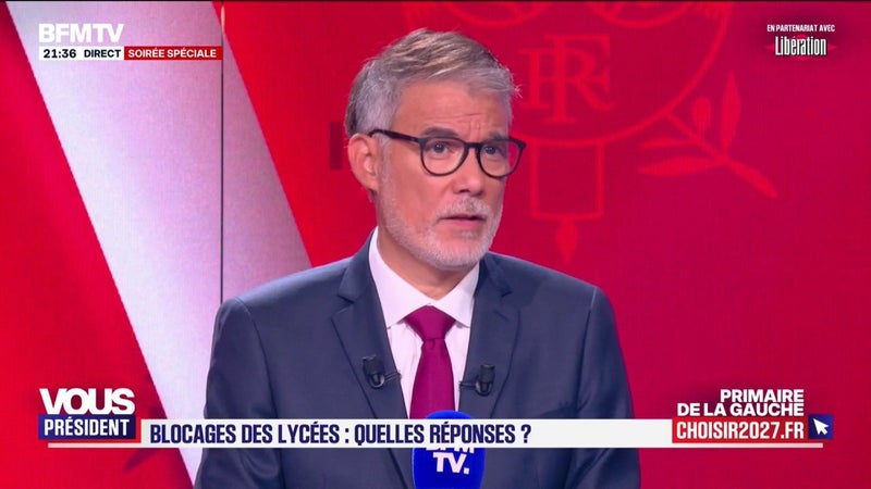 Mobilisation lycéenne: "Moi président, je reçois les lycéens à l'Élysée", affirme Olivier Faure