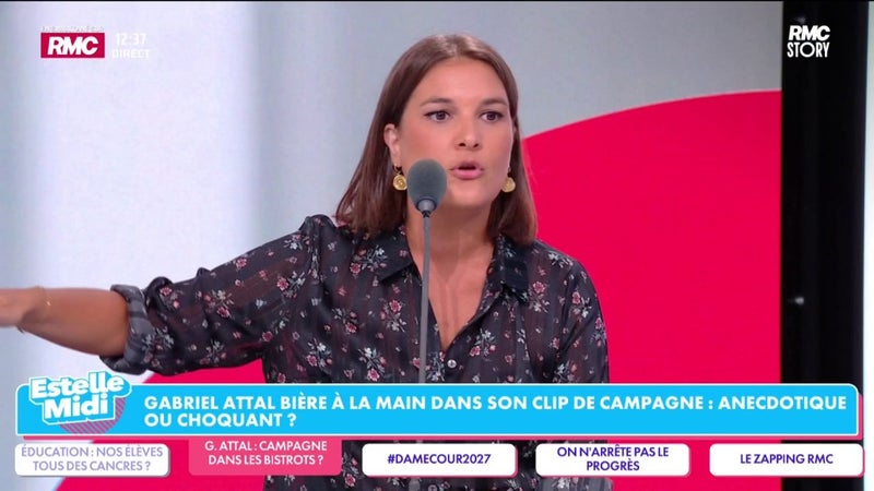 Clip de campagne/Gabriel Attal bière à la main : "Les gens qui pensent que c'est un scandale, taisez-vous", s'agace Juliette Briens