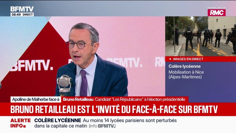 Pour Bruno Retailleau, candidat LR à la présidentielle, Gabriel Attal et Édouard Philippe sont "coresponsables des 1.400 milliards de dette"