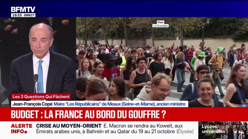 Mouvement lycéen: Jean-François Copé, maire LR de Meaux, salue "le travail d'un courage absolument inouï" de la police dans sa ville