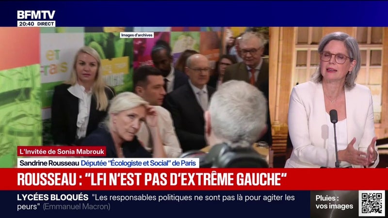 Procès de Robert Ménard: "Il n'a pas à faire la justice à la place de la justice", estime Sandrine Rousseau, députée "Écologiste et Social" de Paris