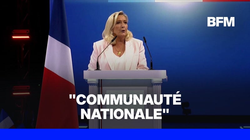 Marine Le Pen souhaite inscrire la "communauté nationale" dans la Constitution