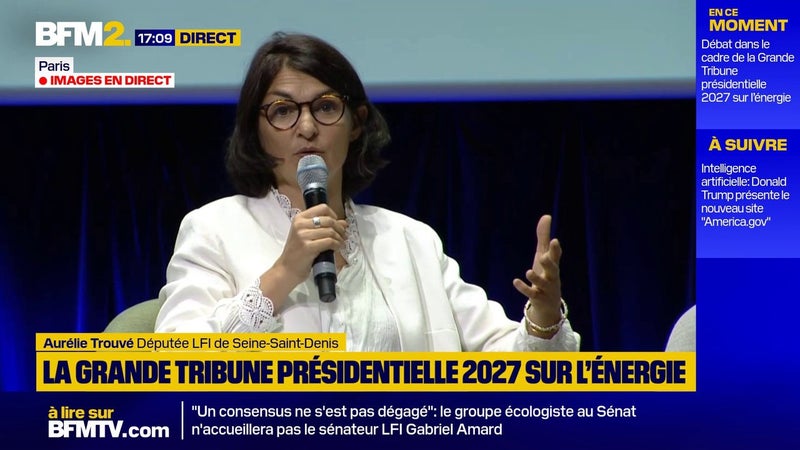 Un bilan à la trajectoire "catastrophique" : la députée LFI de Seine-Saint-Denis Aurélie Trouvé critique le bilan énergétique du gouvernement