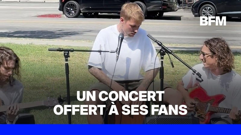 Justin Bieber surprend ses fans avec un concert improvisé à Los Angeles