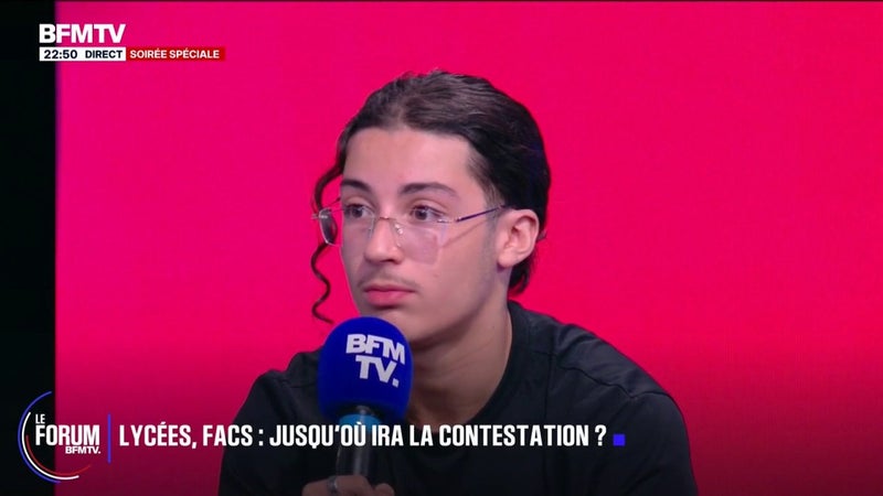 FORUM BFMTV - "Qu'on vienne d'Ille-et-Vilaine, qu'on vienne de l'Yonne, qu'on vienne de Seine-Saint-Denis, qu'on vienne du Val-de-Marne, on devrait tous avoir les mêmes chances", déclare Kamil, élève au lycée