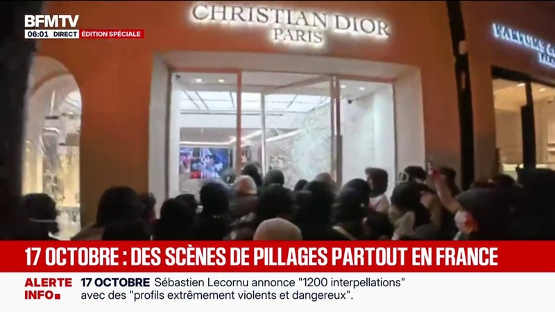 Mobilisations du 17 octobre: des scènes de pillages dans de nombreuses villes