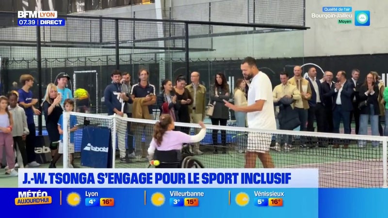 Tsonga lutte pour le sport inclusif à Décines