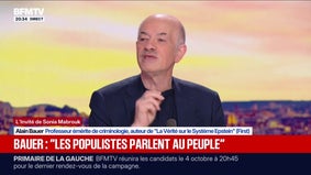 Colère sociale: "Le réel rattrape toujours les politiques", explique Alain Bauer, professeur émérite de criminologie