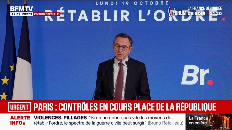 Bruno Retailleau réitère son appel à "déclarer l'état d'urgence" et demande la déchéance de nationalité pour les binationaux