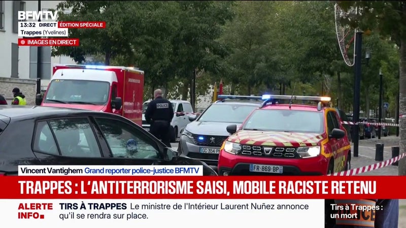 Tirs mortels à Trappes: le parquet national antiterroriste saisi, le mobile raciste retenu