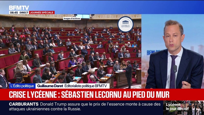 L'ÉDITO DE GUILLAUME DARET - Colère des lycéens: Sébastien Lecornu au pied du mur