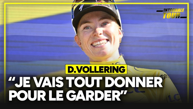 Tour de France Femmes Demi Vollering aux anges apres avoir recupere le maillot jaune avant la derniere etape 2330218