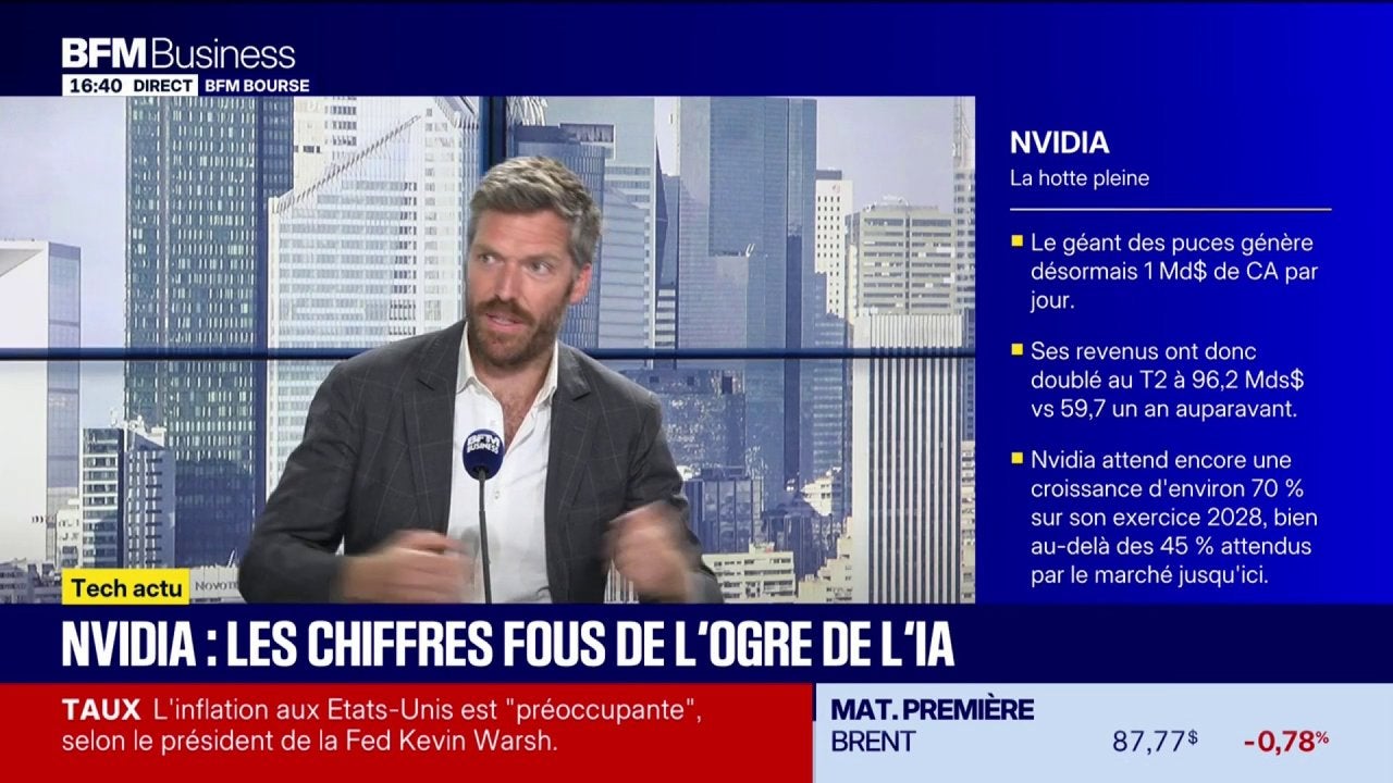 Nvidia : les chiffres fous de l'ogre de l'IA