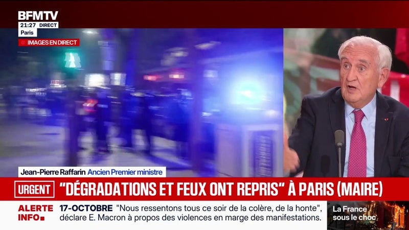 Journée du 17-octobre: "L'inquiétude, c’est qu'on ait une escalade jusqu'au bout", déclare Jean-Pierre Raffarin, ancien Premier ministre