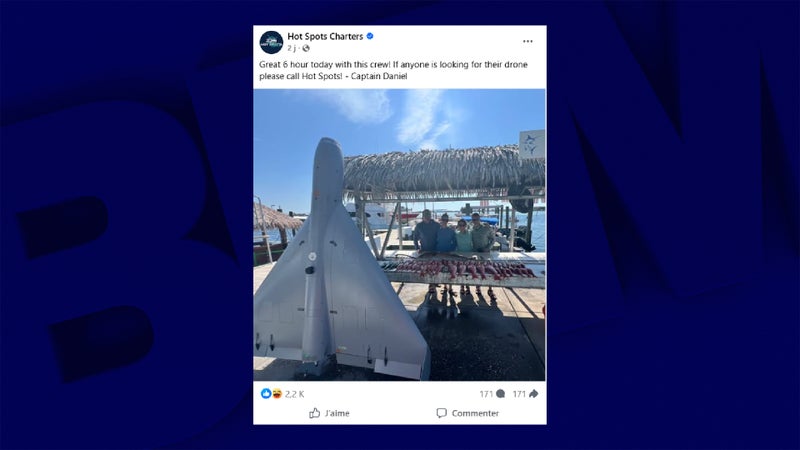 "Si quelqu'un le cherche...": en Floride, des pêcheurs remontent un drone kamikaze américain qui a "heurté l'eau lors d'un essai de routine"