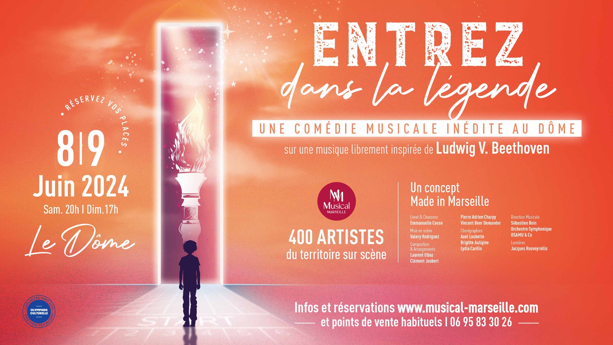 A gagner : vos places en Carré Or pour le spectacle "Entrez dans la légende" à Marseille