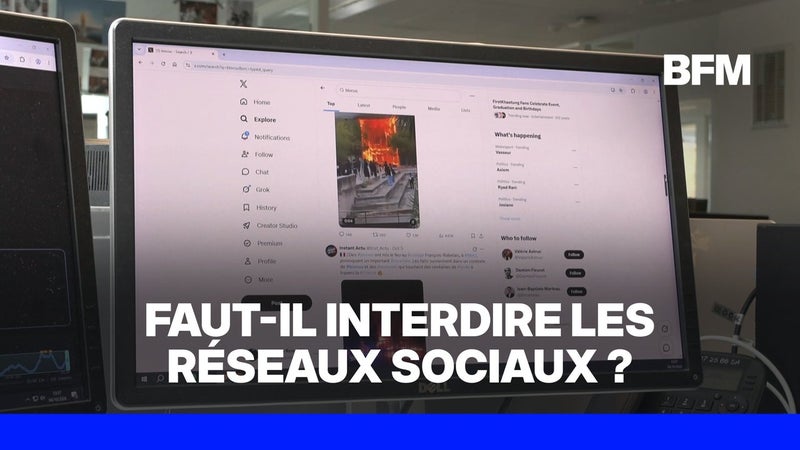 Blocages des lycées: ce maire réclame la coupure des réseaux sociaux en cas d'émeutes