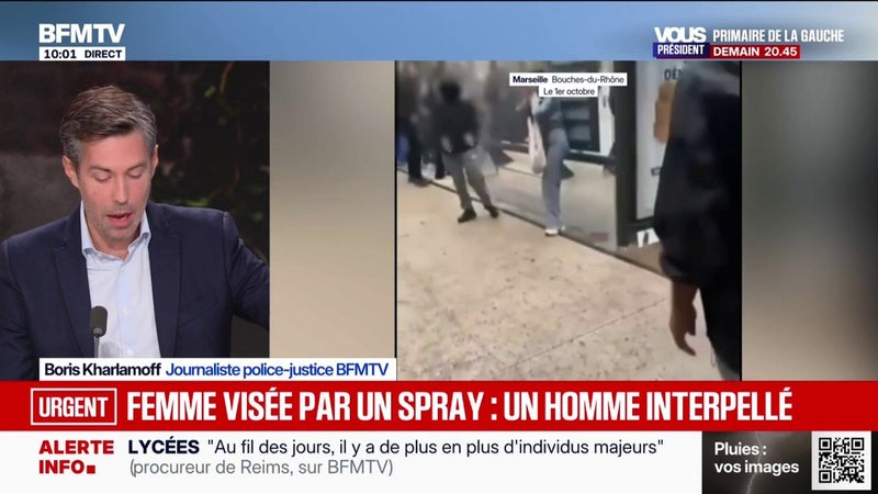 Femme visée par un spray à Marseille: un homme interpellé et placé en garde à vue