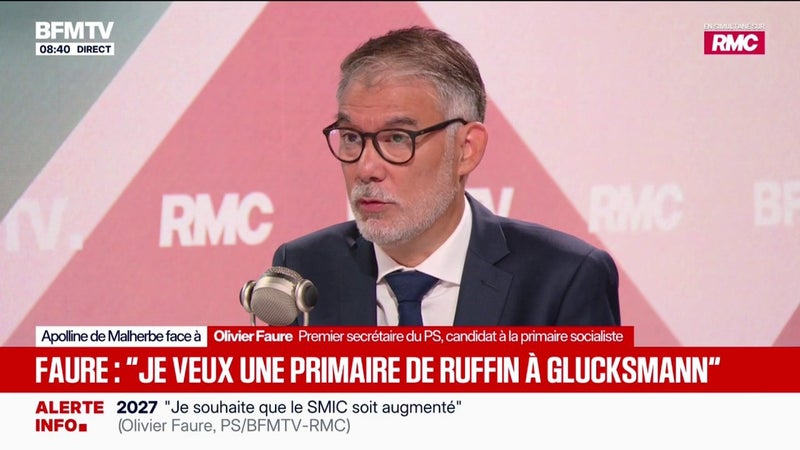 "Oui, j'ai mes parrainages", affirme Olivier Faure, candidat à la primaire socialiste