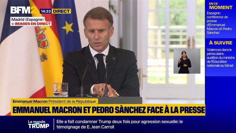 Écrits antisémites attribués à Jordan Bardella par Mediapart: "Des propos gravissisimes et inacceptables", réagit Emmanuel Macron qui appelle le RN à "clafifier"