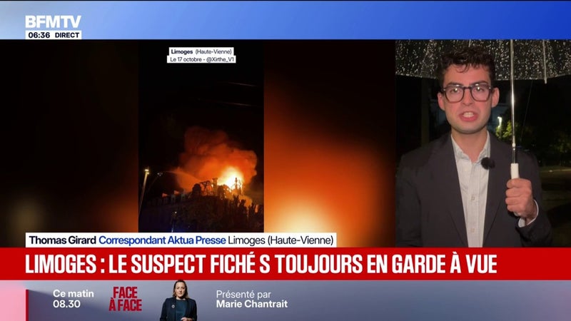 Incendie de la mairie de Limoges: la garde à vue du suspect prolongée