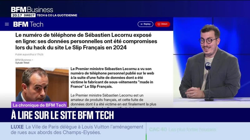 À lire sur le site Tech&Co : Le numéro de téléphone de Sébastien Lecornu exposé en ligne, ses données personnelles ont été compromises lors du hack du site Le Slip Français en 2024, par Sylvain Trinel - 07/10