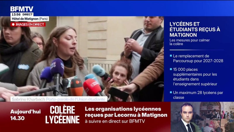Mobilisation lycéenne: "Le gouvernement n'a toujours rien compris", dénonce Manon Moret, secrétaire générale de l'UNEF