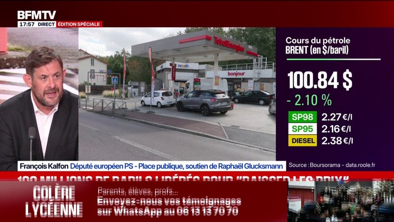 "Nous sommes au bord du précipice", estime François Kalfon, député européen PS-Place publique, qui évoque la situation économique de la France et le contexte international