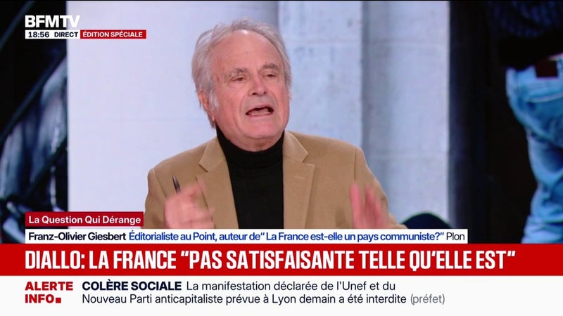 Violences du 17 octobre: "Comme beaucoup de Français, j'ai pleuré", confie Franz-Olivier Giesbert, éditorialiste au Point